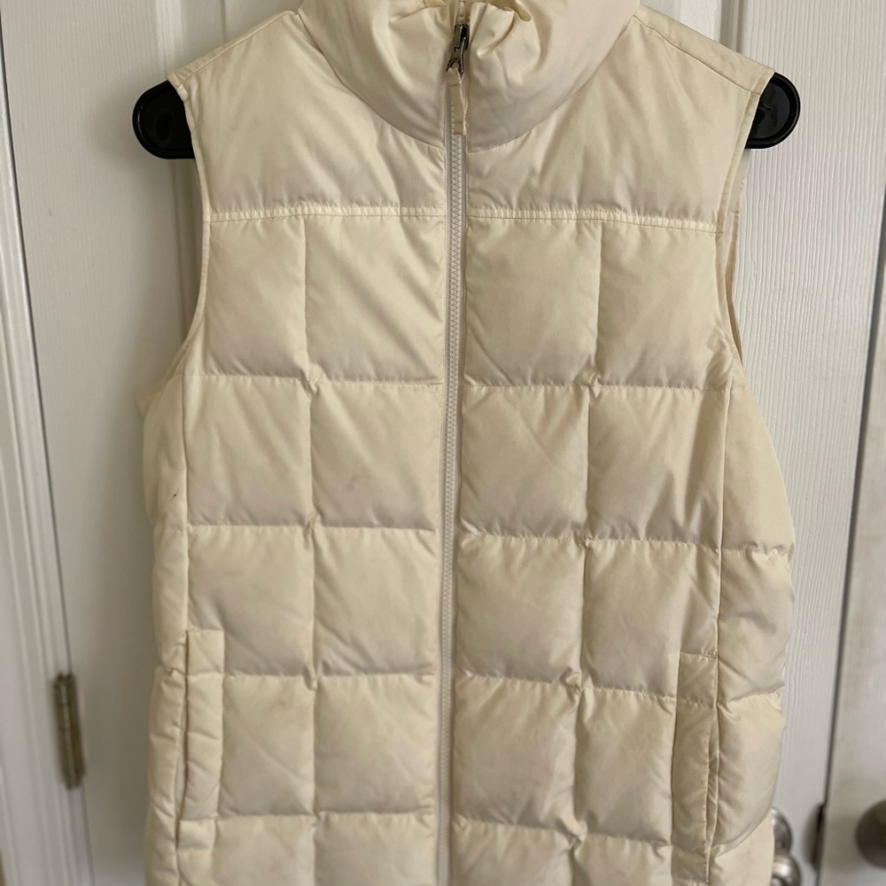 Lands end puffer coat vest